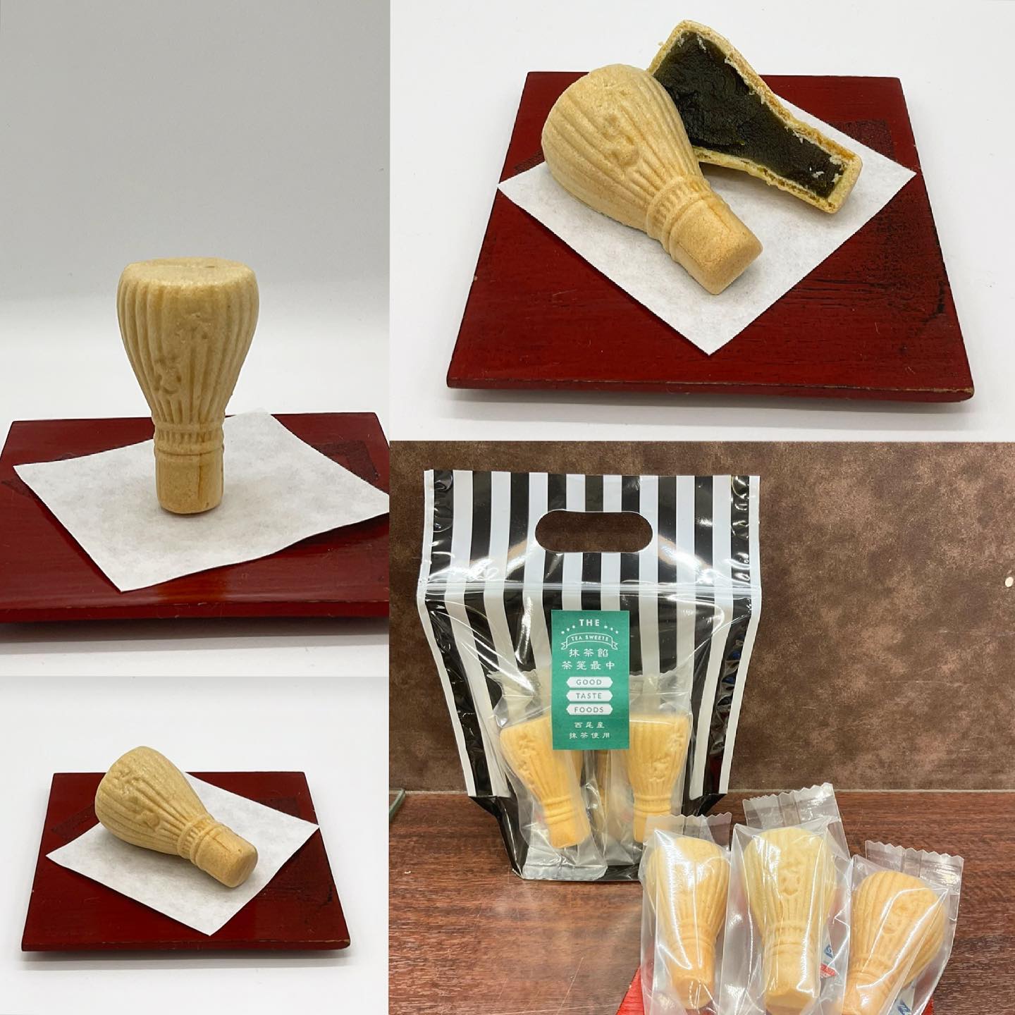 新商品️お茶に合う和菓子️『茶筅最中』なんとも可愛らしい、茶筅の形をした最中です❣️中には、抹茶あんが隙間なくぎっしり詰まっていますちょっとしたプチギフトにもオススメです