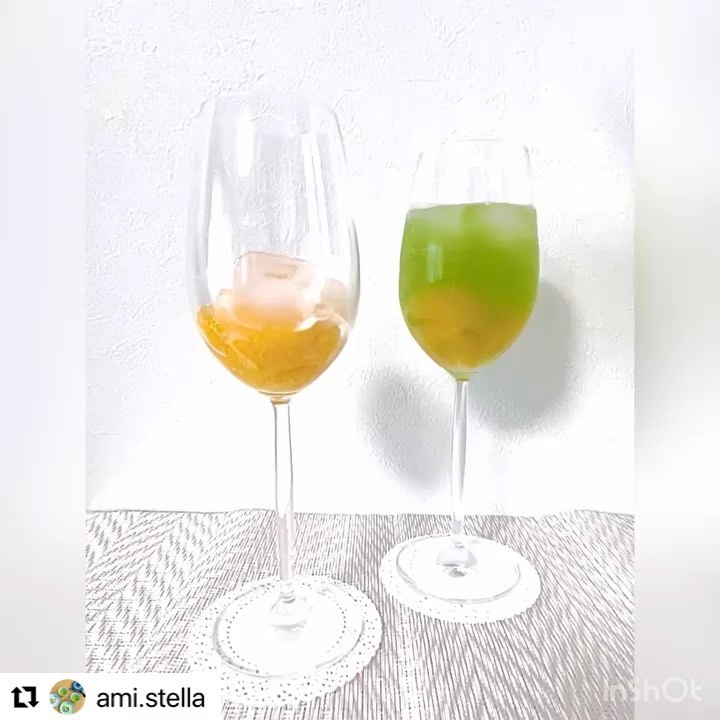 @ami.stella さんがはまかぜティーバッグのアレンジティーを作ってくれました！みかんの缶詰をつかった美しいグラデーションのアレンジティーです！当園でもいろいろ試しましたが、フルーツと炭酸のアレンジの時にお好みで、お砂糖やシロップで少し甘味を足すと全体的に旨味が濃くなりバランスがととのうと思います！ぜひ試してみてください！！